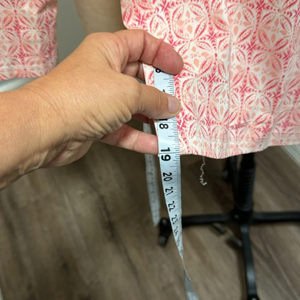 Capris ladies pants Espresso peachy and pinks size 2x HTH 19” - Picture 8 of 11